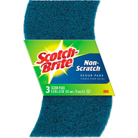 Scotch-Brite® Non-Scratch Scour Pads Size 3 X 6 Blue 10/Carton