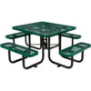 Global Industrial™ 46"" Square Picnic Table Expanded Metal Green