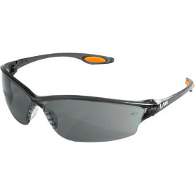MCR Safety LW212 Law® 2 Safety Glasses Orange Temple Inserts Gray Lens