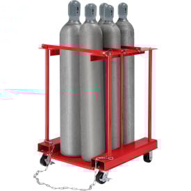 Global Industrial™ Forkliftable Cylinder Storage Caddy Mobile For 6 Cylinders