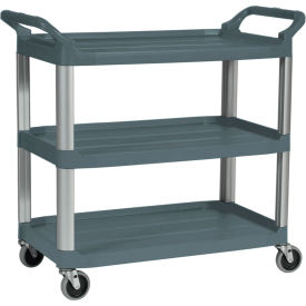 Rubbermaid® Xtra Service Cart w/3 Shelves 300 lb. Cap 40-3/5""L x 20""W x 37-13/16""H Gray
