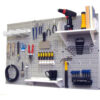 Wall Control Pegboard Standard Tool Storage Kit Gray/White 48"" X 32"" X 9""