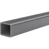 USA Sealing PVC Rectangular Tube 72""L x 2""W Gray