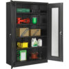 Global Industrial™ Storage Cabinet Expanded Metal Door 48""W x 24""D x 78""H Assembled Black