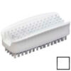Carlisle Sparta Plastic Block Hand & Nail Brush w/PPL Bristles 1-1/2""X3-1/2"" Wh - 3623900