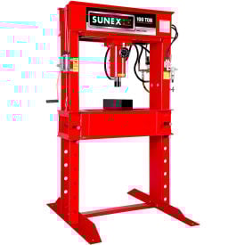 Sunex Tools 57100AHA - 100 Ton Air/Hydraulic Shop Press - Fully Welded