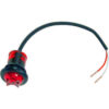 Buyers .75"" Round Marker Clearance Lights - 1 LED Red With Stripped Leads - 5627512