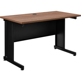 Interion Traditional Office Desk, 48"W x 24"D x 30"H, Walnut