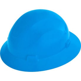 Jackson Safety Advantage Full Brim Hard Hat Non-Vented 4-Pt. Ratchet Suspension Blue