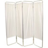 FEI Standard 4-Panel Privacy Screen 6 mil Vinyl Panels 62""W x 68""H White