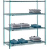 Nexel® 4 Shelf Poly-Green® Wire Shelving Unit Starter 54""W x 24""D x 54""H