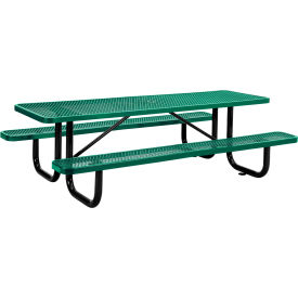 Global Industrial™ 8' Rectangular Picnic Table Expanded Metal Green
