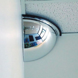 Quarter Dome Acrylic Mirror Indoor 26"" Dia. 90° Viewing Angle