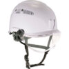 Ergodyne Skullerz 8975V Class C Safety Helmet with Visor Kit Anti-Fog Clear Lens White