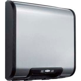 Bobrick® TrimLine™ Automatic Surface Mount Hand Dryer ADA Compliant Black Stainless115V