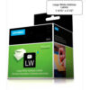 DYMO® LW Address Labels Large 1 4/10"" x 3 1/2"" Black on White