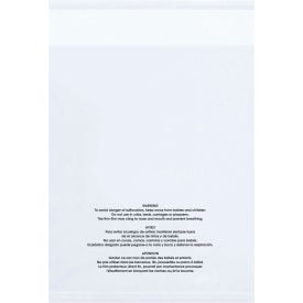 Global Industrial™ Resealable Suffocation Warning Poly Bags W/ Vent Holes 9""W x 12""L 1.5 Mil