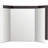 Royal Eco Brites® Too Cool Tri-Fold Poster Board 36"" x 48"" Black/White 6/PK