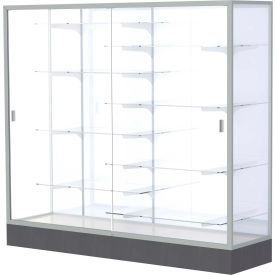 Colossus Floor Case White Back Satin Frame 72""L x 66""H x 20""D