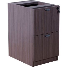Boss Full Pedestal File/File - 26""W x 22""D - Driftwood