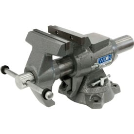 Wilton 28824 5-1/2"" Jaw Width 2-3/4"" Throat Depth Multi-Purpose Vise W/ Rotating Head & Swivel Base