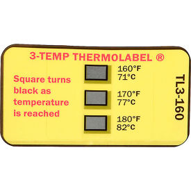 Allpoints 1381242 Label Temperature 160/170/180