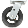 Global Industrial™ Heavy Duty Swivel Plate Caster 6"" Mold-on Rubber Wheel 500 lb. Capacity