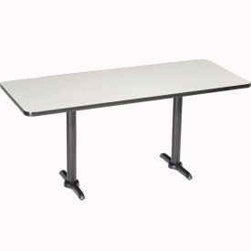 Interion® Counter Height Breakroom Table 72""L x 36""W x 36""H Gray