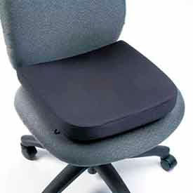 Memory Foam Backrest 13-1/4""W x 1-3/4""D x 14-1/4""H Black