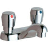Elkay® LK656 Metered Lavatory Faucet Single Hole Deck Mount Push Button-Handles Chrome