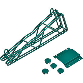 Nexel® Poly-Green® Fixed Double Shelf Wall Mount Bracket 12""D