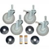 Nexel® CA5SBS (2) Swivel (2) Swivel Brake Casters SS 5"" Polyurathane Set of (4) 1200 lb Cap