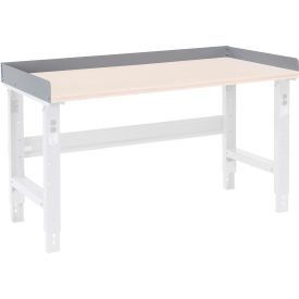 Global Industrial™ Back and End Stops For Workbench Top - 96""W x 30""D x 3""H - Gray