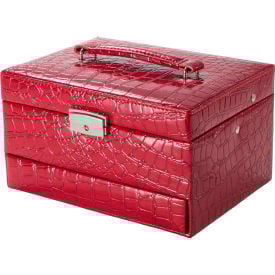 Barska BF11976 Chri Bliss Jewelry Case JC-100 Aluminum Red 9""L x 8""W x 6""H