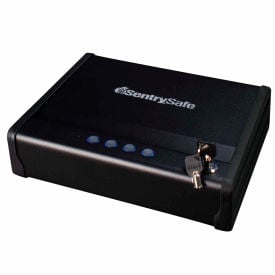 SentrySafe Quick Access Pistol Safe QAP1E Electronic Lock 12"" x 9-15/16"" x 3-3/16"" Black