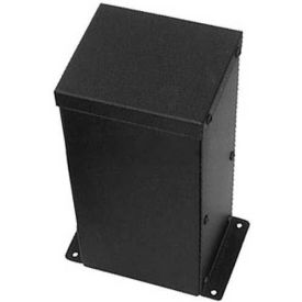 Buyers Blank Console AC010B Black Powder Coated Steel 7"" W x 6-1/8"" D 14-1/8"" H