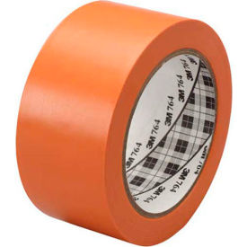 3M™ 764 Vinyl Tape 2"" x 36 Yds 5 Mil Orange - 6/PACK