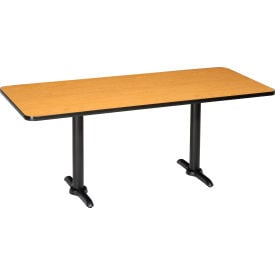 Interion® Breakroom Table 72""L x 30""W Oak
