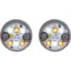 Buyers 25 Foot Amber/Clear Push-On Hidden Strobe Kit With In-Line Flashers With 6 LED - 8891327