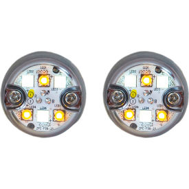 Buyers 25 Foot Amber/Clear Push-On Hidden Strobe Kit With In-Line Flashers With 6 LED - 8891327