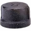 3/4 In. Black Malleable Cap 150 PSI Lead Free