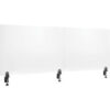 Interion® Mounted Clear Desk Divider 60""W x 24""H