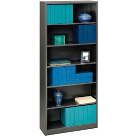 HON® Brigade Bookcases Brigade Steel Six-Shelf Bookcase 34-1/2W Black