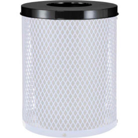 Global Industrial™ Steel Flat Lid For 24 Gallon Trash Can Black
