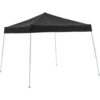 Global Industrial™ Portable Pop-Up Canopy Slant-Leg 10'L x 10'W x 8'11""H Black