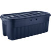 Rubbermaid® Roughneck™ Jumbo Storage Tote 50 Gallon 43x21-1/4x17-7/8 Indigo Metallic