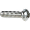Allpoints 26-1050 Stainless Steel Round Head 10-24 x 3/4"" Phillips Machine Screw - 100/Pack