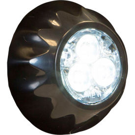 Buyers 1"" Clear Round Surface/Recess Mount Strobe Lights With 3 LED - 8892401