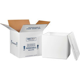 Foam Insulated Shipping Kit 13""L x 13""W x 12-1/2""H White