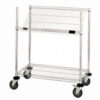 Global Industrial™ Easy Access Slant Shelf Chrome Wire Cart 36""L x 24""W x 40""H